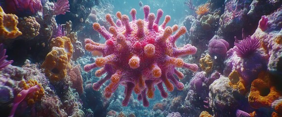 Virus in coral reef