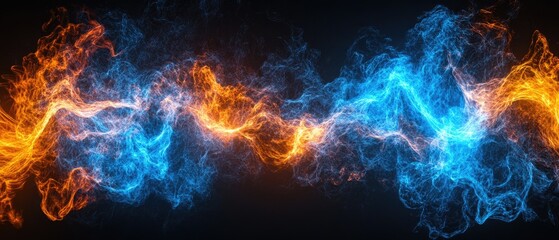 Fototapeta premium Abstract Fire and Ice