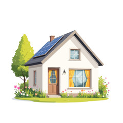 Modern House with Renewable Energy Technology

