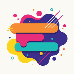 abstract vector banners geometric liquid forms