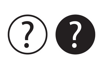 Question mark icon, Question mark sign and symbol vector design. eps 10