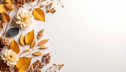 Autumn floral arrangement studio photography minimalist close-up nature's beauty