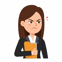 business woman with a folder