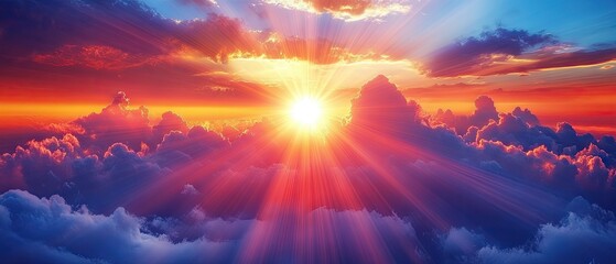 Obraz premium Sunrise Through Clouds