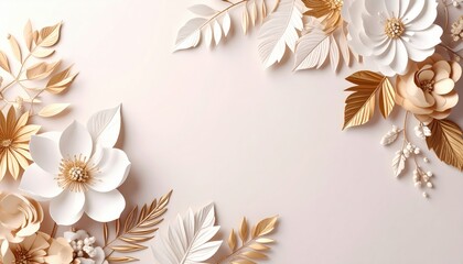 Elegant floral arrangement display studio setting digital artwork soft color palette aesthetic focus nature-inspired design