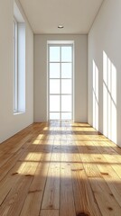 Fototapeta premium Empty hallway with sunlight