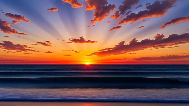 sunset at the beach