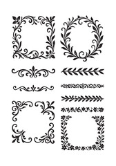 Floral Frame and Border Collection
