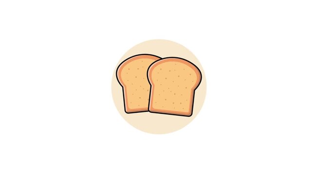 4k Toasted Bread Concept Animation Video