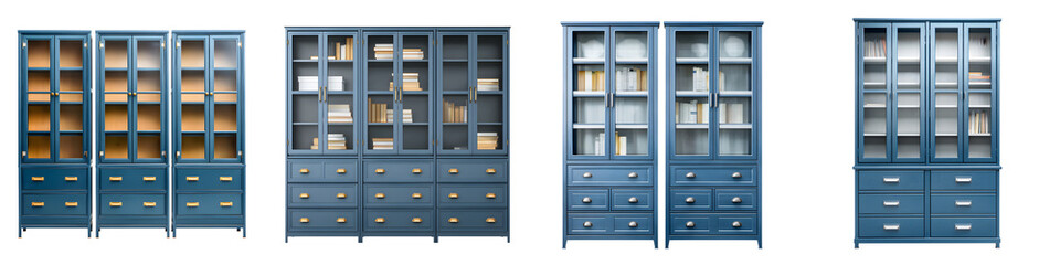 Blue Bookcases: Classic Library Furniture for Home and Storage
