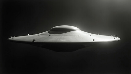 UFOの写真、モノクロ