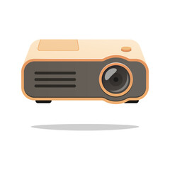 Projector for education vector isolated on white background.