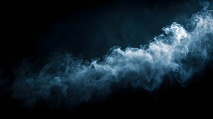 Mesmerizing smoke swirl against a dark background