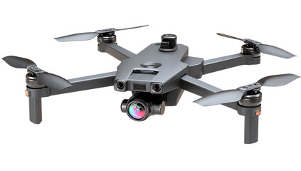 Flying a drone with a camera.