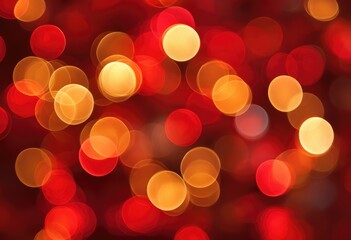 Blurred red and gold lights