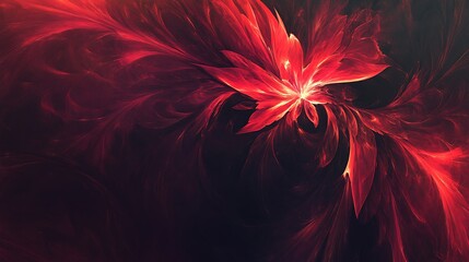 Obraz premium Abstract fiery flower design (2)