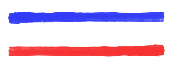 Hand-Drawn Hatching Lines with Red and Blue Pencils Designed for Illustration Detail Isolated on a Transparent or White Background