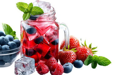 Mason Jar with Natural Fillers – Isolated Product Mockup