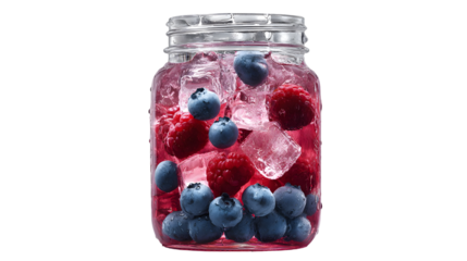 Sealed Mason Jar with Ingredients – Clean White Background