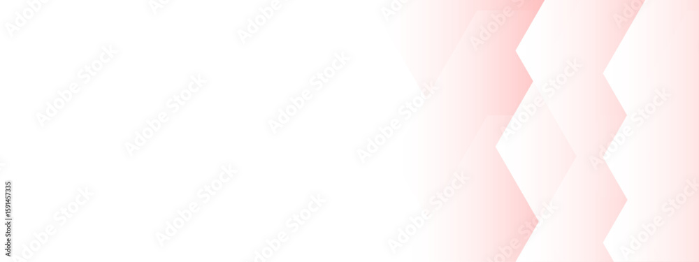 Wall mural minimalist digital background with soft overlapping pink hexagonal shapes fading into a clean white 