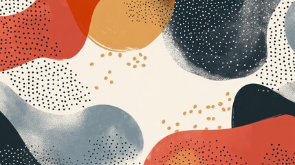 Fototapeta premium Modern art inspired background with geometric shapes and textures evokes creativity