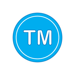 Trade mark sign. Trade mark icon on white background.