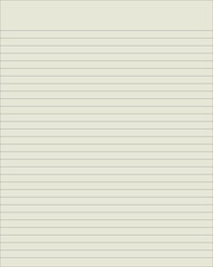 Fototapeta premium Clean simple lined paper, paper, sheet, letter, paper background. Vector. Notebook, writing paper, seamless, page, cloth, chart, school book, paper. graphic, design background. Simple paper.