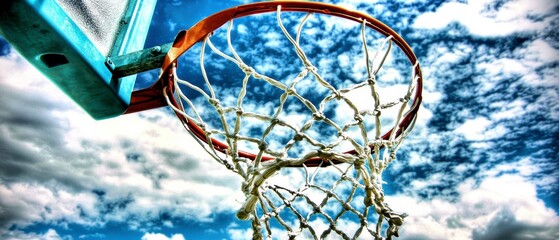 Exciting Basketball Action, Players Shooting Hoops, Urban Court, Sports Photography, Daytime, Dynamic Angle, Competitive Spirit