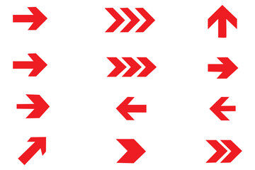 Collection different arrow signs. Black arrows icons. Arrows vector illustration. Modern simple arrows. Cursor. Arrow