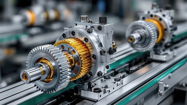 Automated industrial machines using robotics, embedded systems, real-time feedback, modular architecture, and motion control for high-speed production tasks