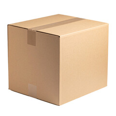 Empty open brown cardboard box, a versatile paper container for shipping or storage, isolated on white