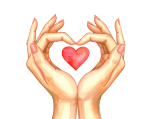 Mother's Day, Hand Holding Heart