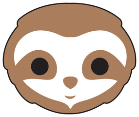 playful cartoon animal head illustrations