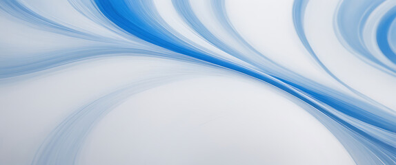 Naklejka premium Dynamic blue and white abstract light waves in fluid motion ai