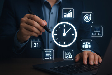 Time management productivity efficiency planning strategies for business success and achievement growth