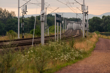 Tory kolekowe widok na most w Goczałkowice zdrój, Śląsk Polska © Elżbieta Kaps