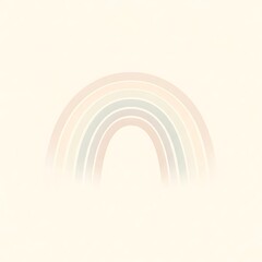 Soft Pastel Rainbow Arch: Dreamy, Gentle, and Calming Background Illustration