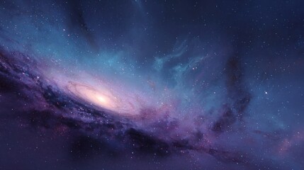 Cosmic spiral nebula