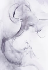 Abstract Digital Artwork With Lavender And Smoke Gray Swirls