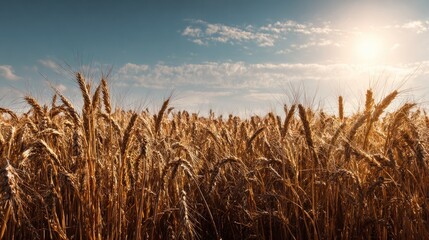 Golden wheat field at sunset (1)