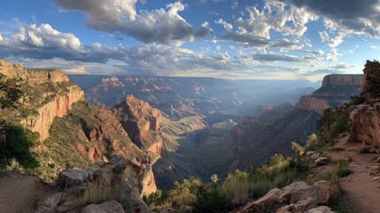 Grand Canyon vista at sunset