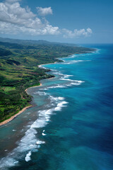 Fototapeta premium capture breathtaking essence of hawaiis vibrant nature and unique ecosystems