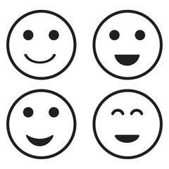 Smile icon vector. smile emoticon icon