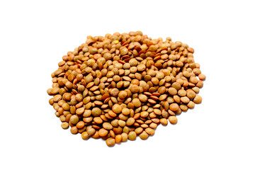 Lentils are small brown legumes rich in protein and fiber