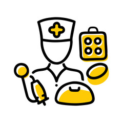  Healthcare Line Icons, Hospital, Doctor, Medicine, First Aid