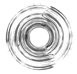 black paint brush strokes isolated on white background