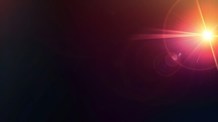 Obraz premium Smooth dark gradient with subtle light flare in the corner, elegant black background .