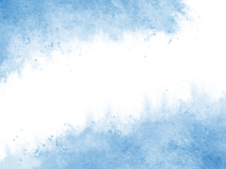 Blush blue watercolor stains Paint stroke hand drawn for illustration design, invitation and birthday .Abstract watercolor background.