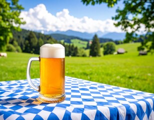 ein Bier in der Natur 