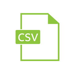 CSV File Format Folder Icon